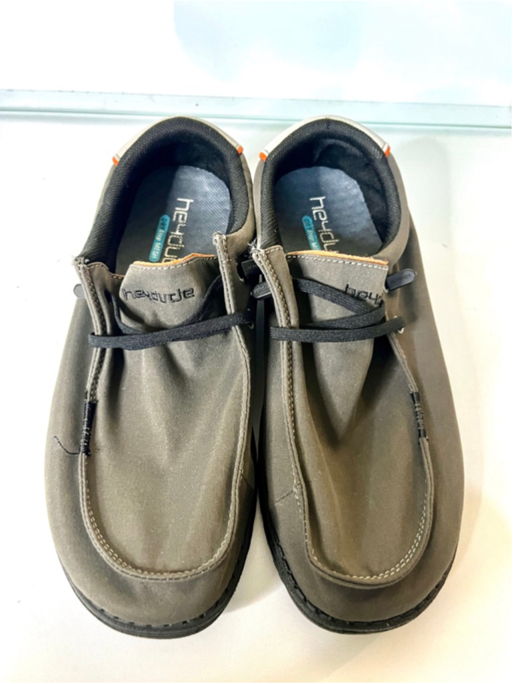 HEYDUDE Wally Adv Slip On shoes in Lava Stone Gray color Men Size 8